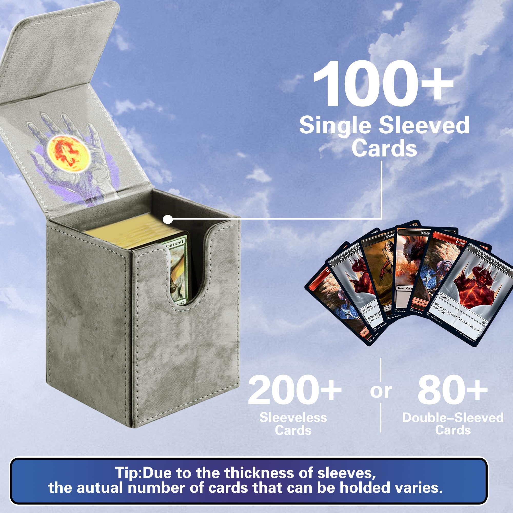 PROMAXIBINDER deck box with two-point magnetic cover for quick access.