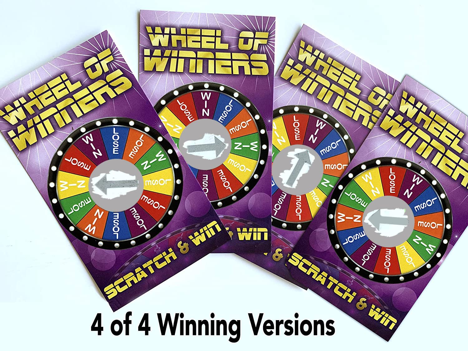 PROMO PRINTING GROUP winner cards in a separate zip bag for easy prize setup