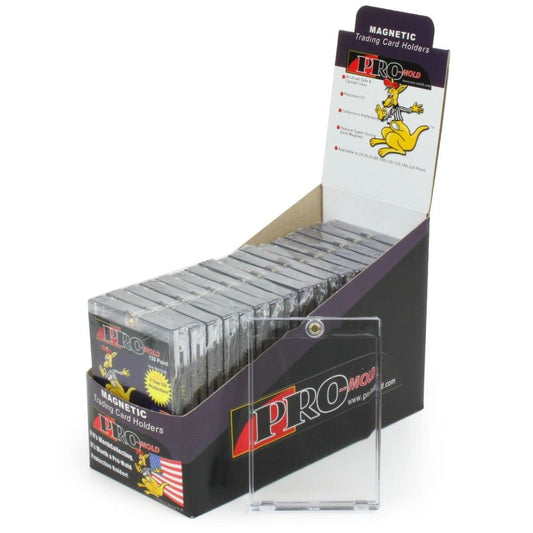 Promold Box 18-130pt magnetic card holder with penny sleeve inside for protection