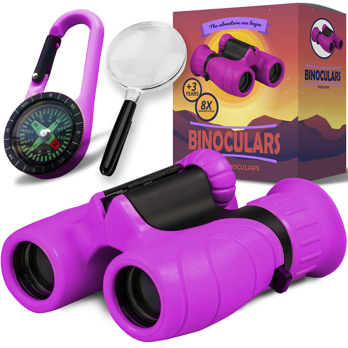 Promora kids binoculars in use with 8x21 optics for close wildlife viewing