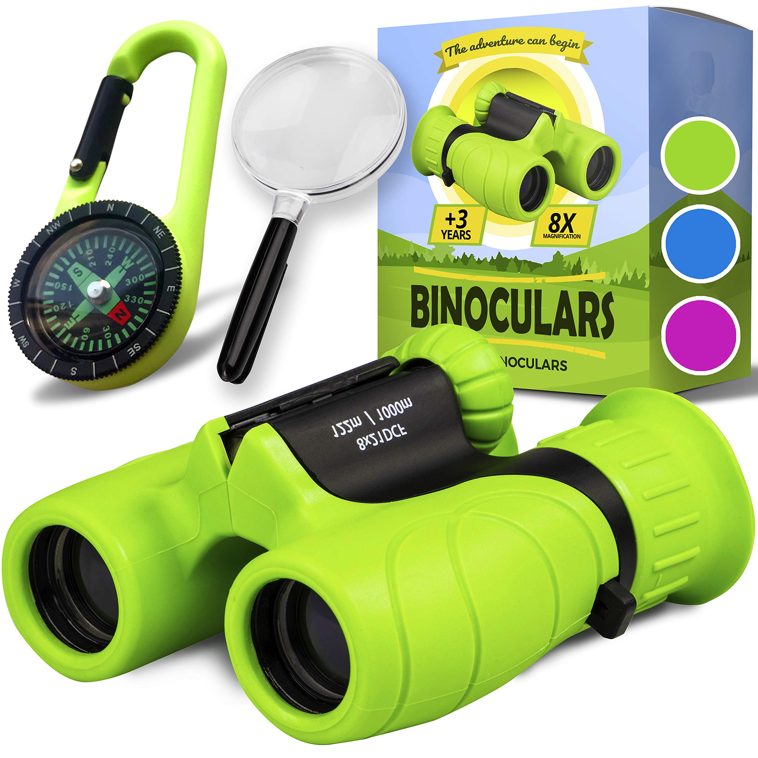 Promora Kids Binoculars 8x21 with rubber coating for a secure grip during adventures.