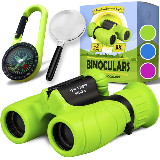Promora Kids Binoculars 8x21 with rubber coating for a secure grip during adventures.
