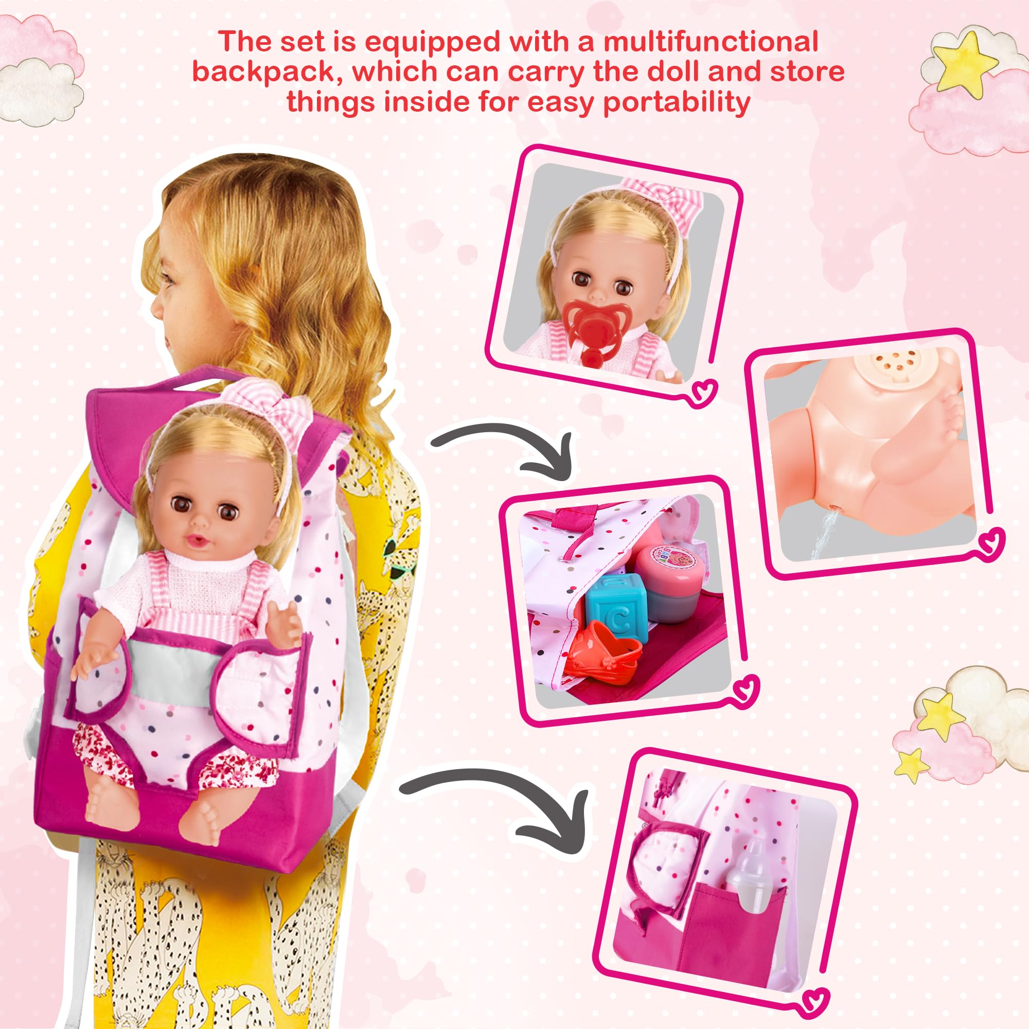PROOU diaper kit for diaper-changing practice during playtime