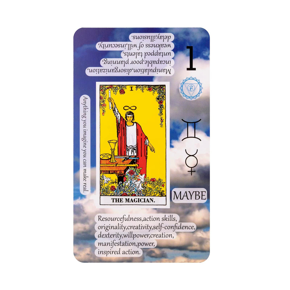 Great for learning yes or no readings and intuitive journaling.