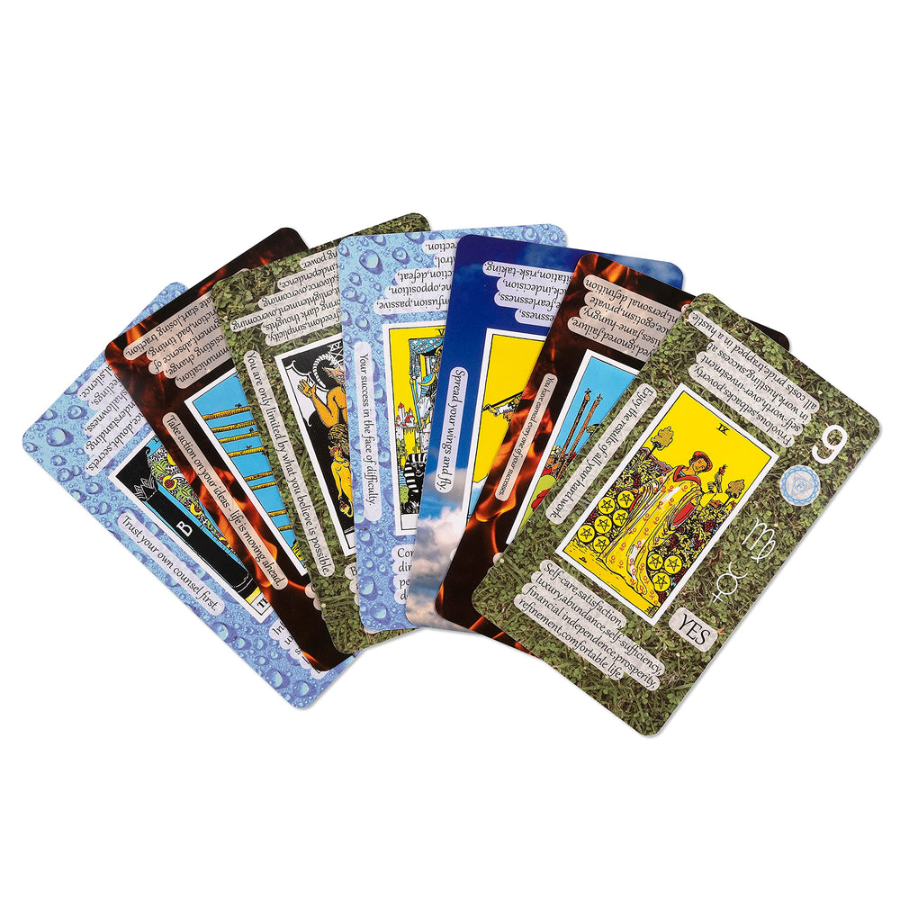 Perfect gift for birthdays and celebrations with a ready-to-use tarot set.