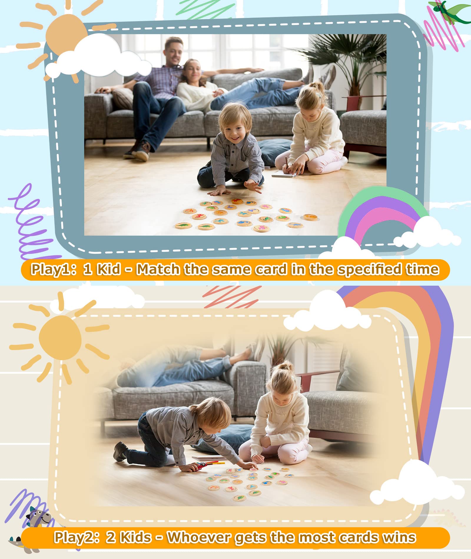 Protado compact gift memory match set makes a great educational present.