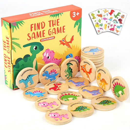 Protado dinosaur memory game 24 cards enhances concentration during play.