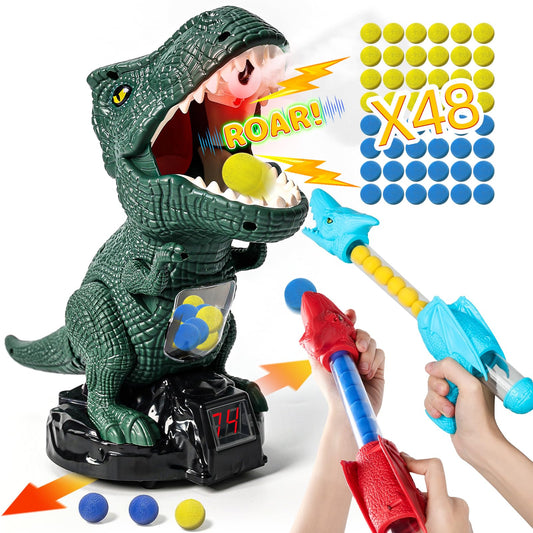 Protado dinosaur target in green for engaging indoor/outdoor shooting games.