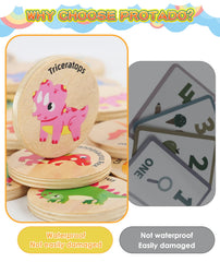 Protado safe durable wooden cards are waterproof and scratch-resistant.