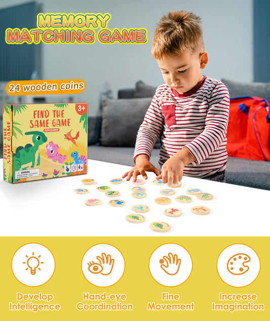 Protado wooden memory cards with dinosaur patterns are sturdy and burr-free.
