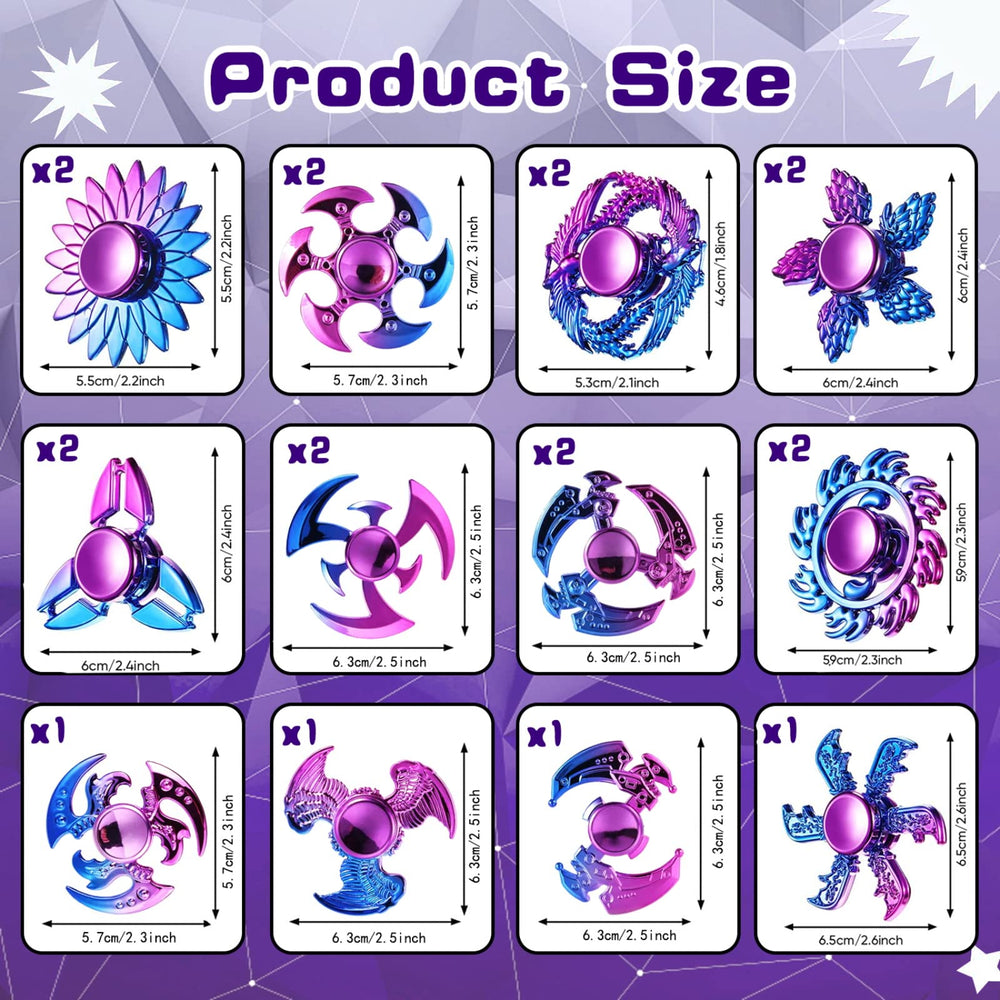 PROUNDLION fidget spinner with ABS material offers sturdy quality and smooth spins