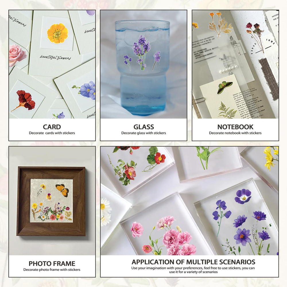 PRSTINCOL Junk journal stickers DIY usage—perfect for handmade cards.