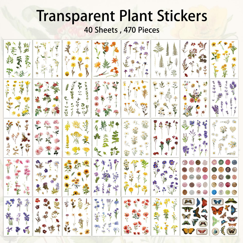 PRSTINCOL Scrapbooking sticker collection—dense sheets ideal for planners.