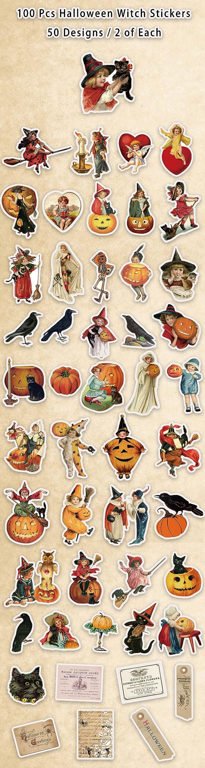 PRSTINCOL self-adhesive designs: great for junk journals and school projects.