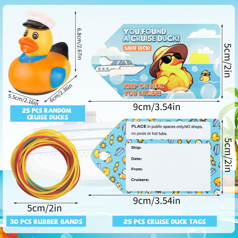 Prudiut cruise duck tags 25 pcs to personalize hides and messages.