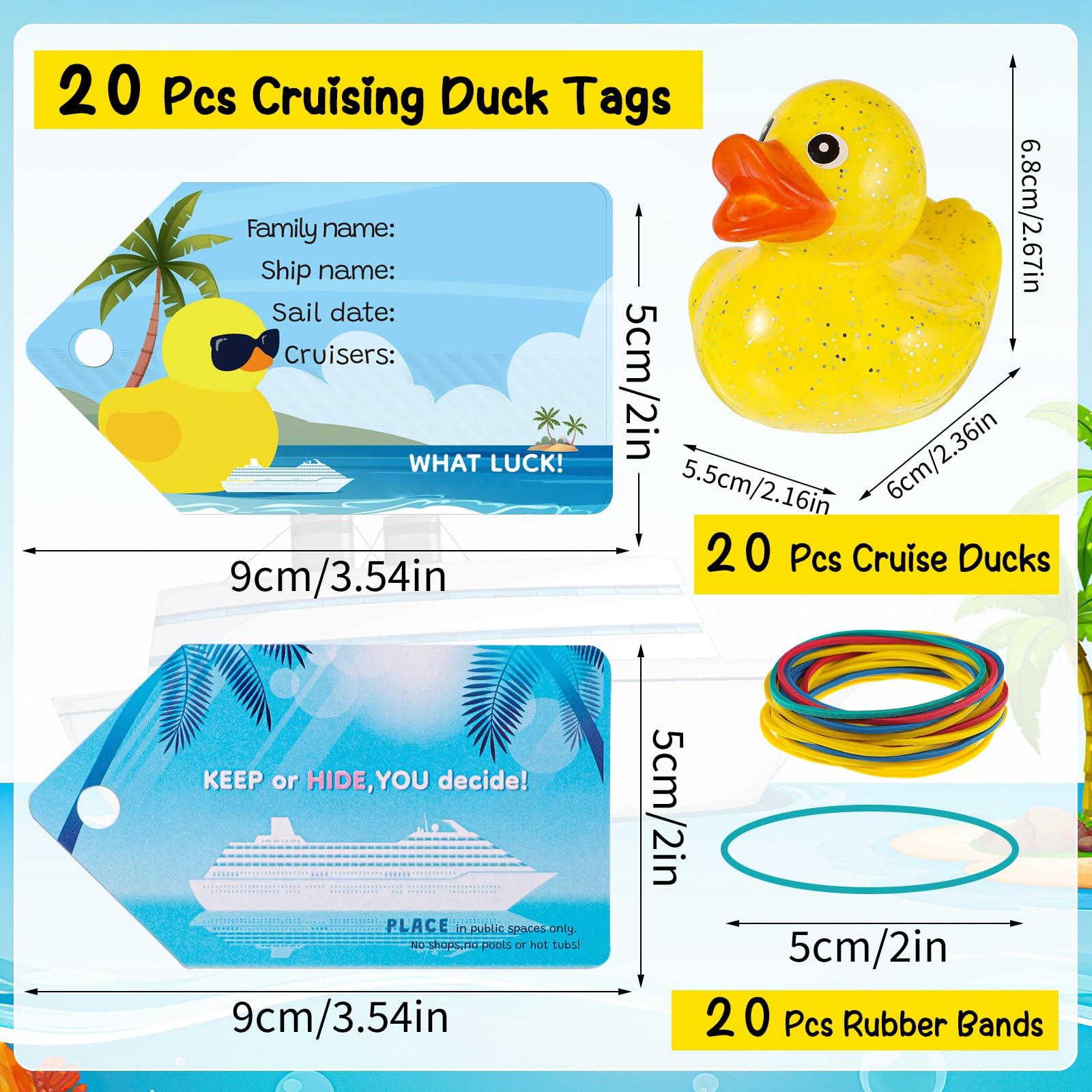 Prudiut cruise ducks in varied styles for ship hide-and-seek.