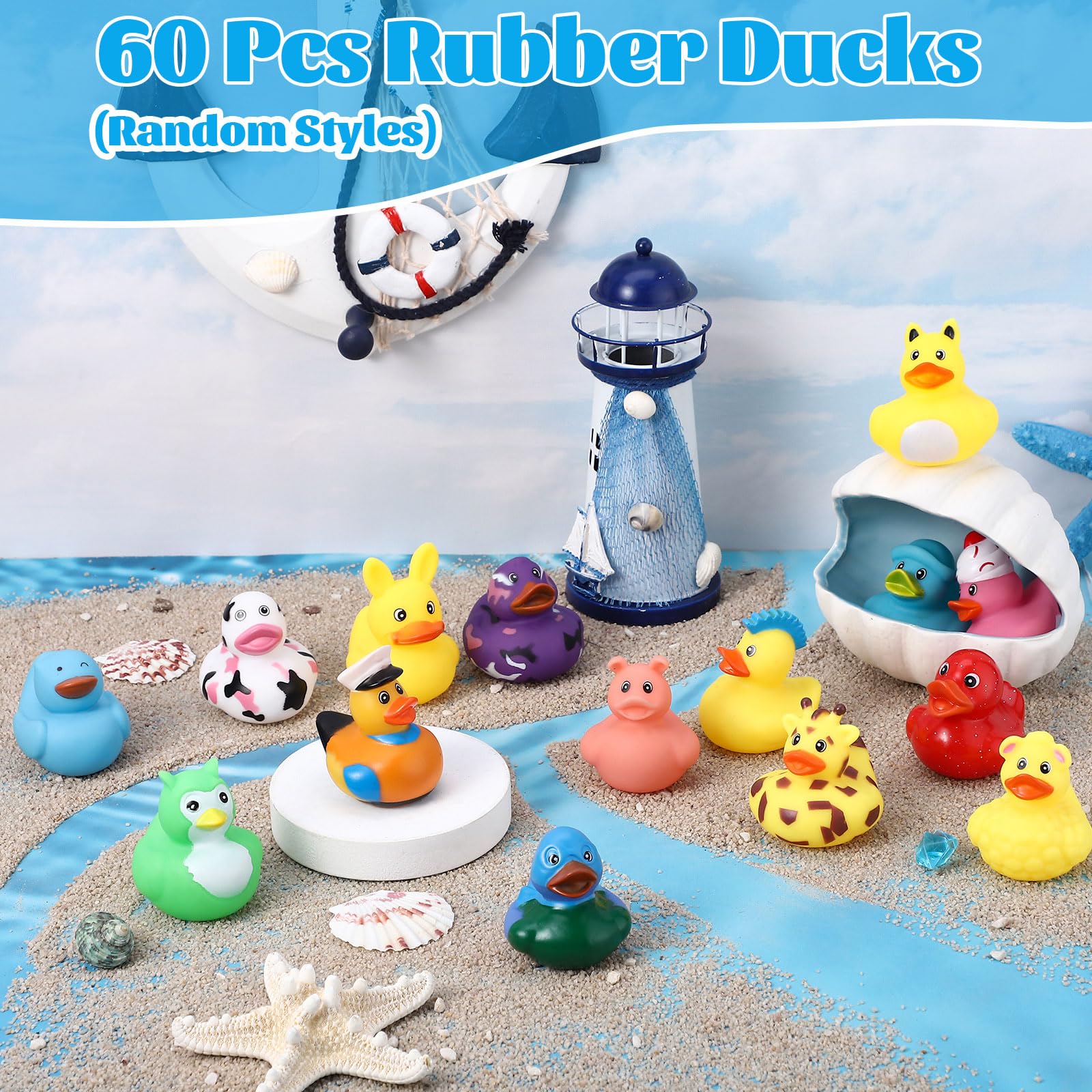 Prudiut ducking hide-and-seek set ideal for cruise games and social sharing.