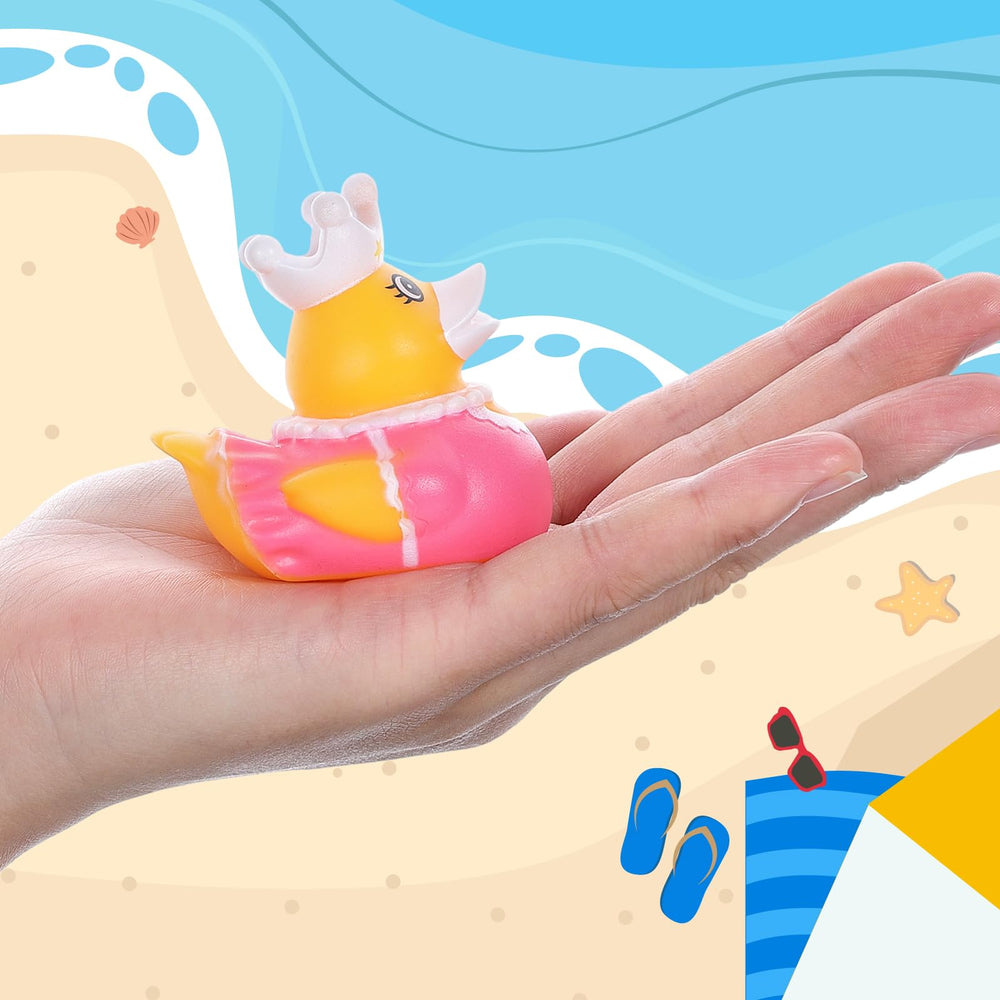 Prudiut rubber ducks bath toys ideal for children's play and sensory fun.