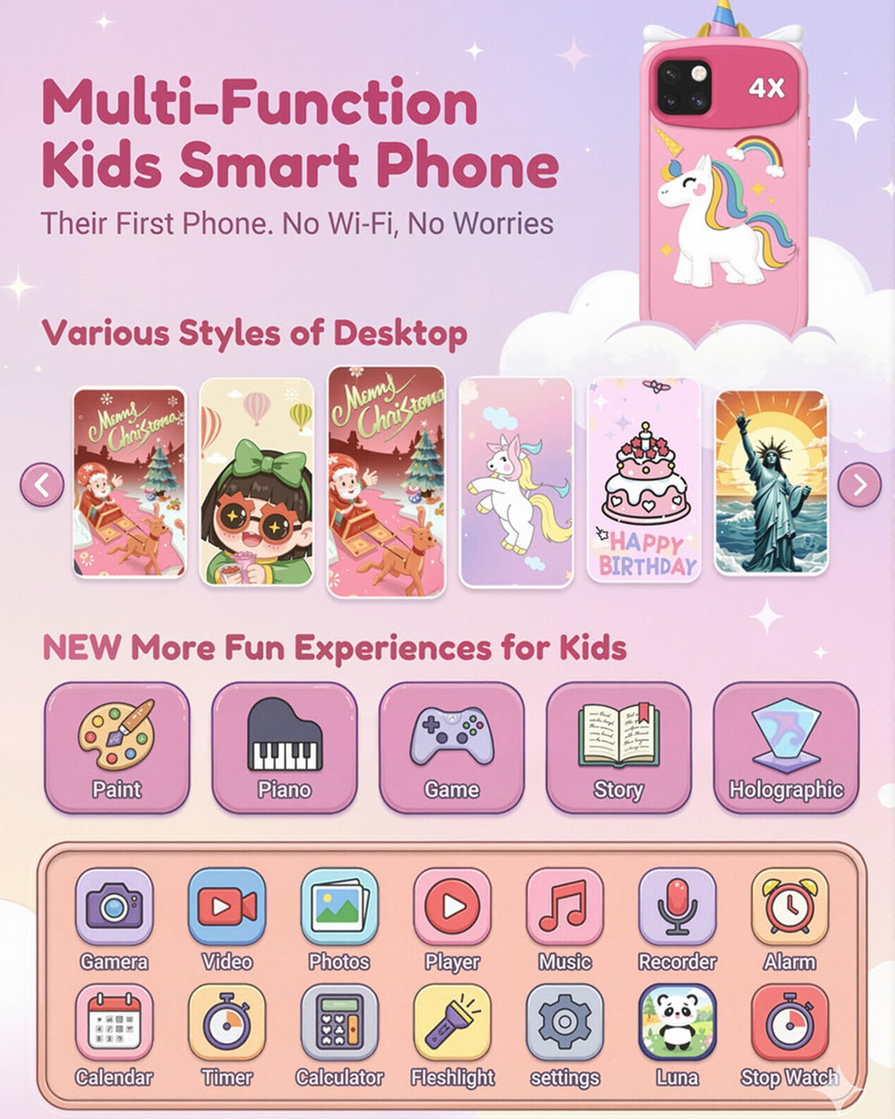 Psalms & Pals Kids Phone puzzle games boost problem-solving while kids play.