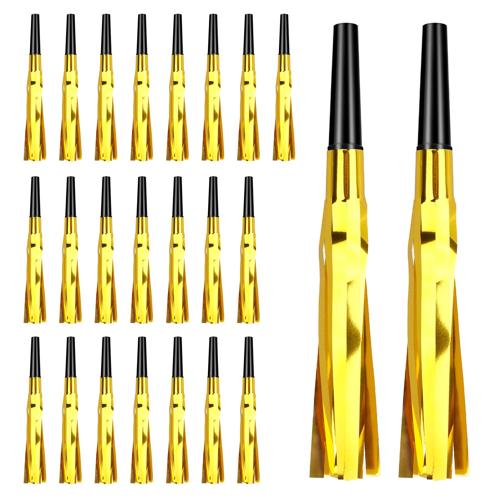 Psxuie gold fringe noise maker 6.7 inch for festive celebrations at parties