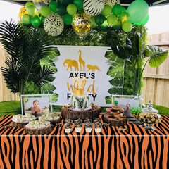 PTECDROTS animal print tablecloth set elevates table styling.