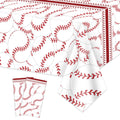 PTECDROTS baseball tablecloth 51x86 on a rectangular table adds clean, festive decor.