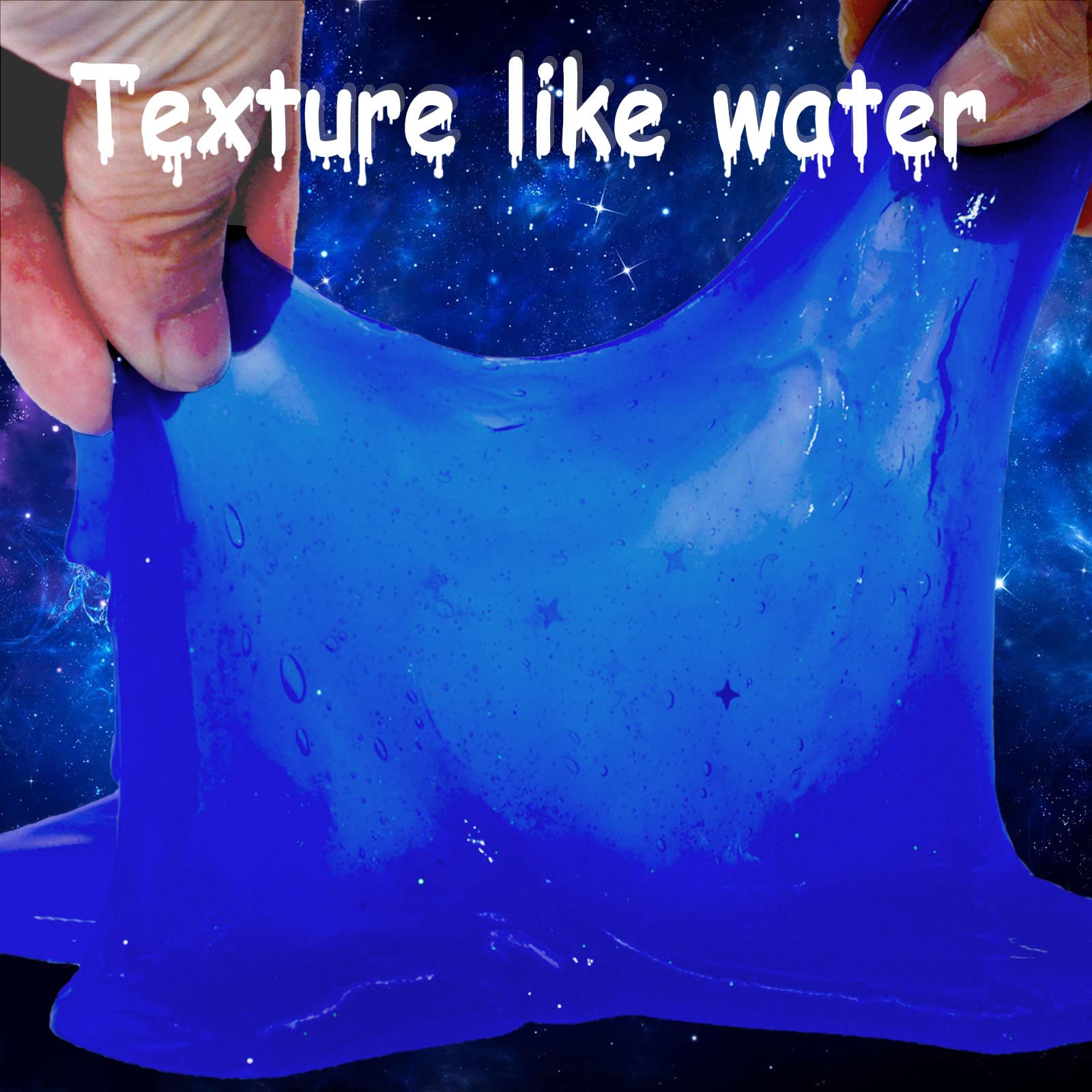 PTFVTN star slime visuals with non-sticky surface for easy play