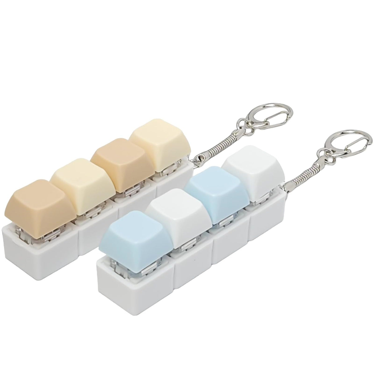 PTHFTAF keyboard fidget toy in light yellow front view for focused work.