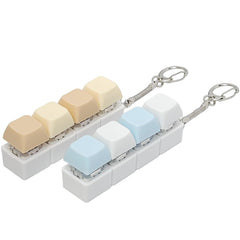 PTHFTAF keyboard fidget toy in light yellow front view for focused work.