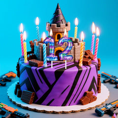 PTUSAL gaming theme candle on display elevates gaming room decor and party photography.