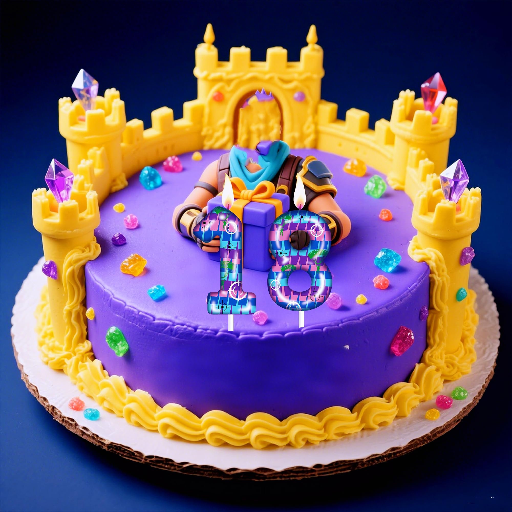 PTUSAL gaming theme candle steady flame ensures consistent burn during celebrations.