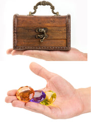 PUBGAMER wood treasure box is large and sturdy for diving games.