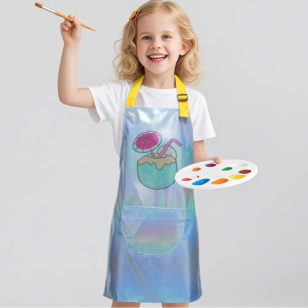 PUBMIND Kids Apron kid-friendly design and quick on-off access.
