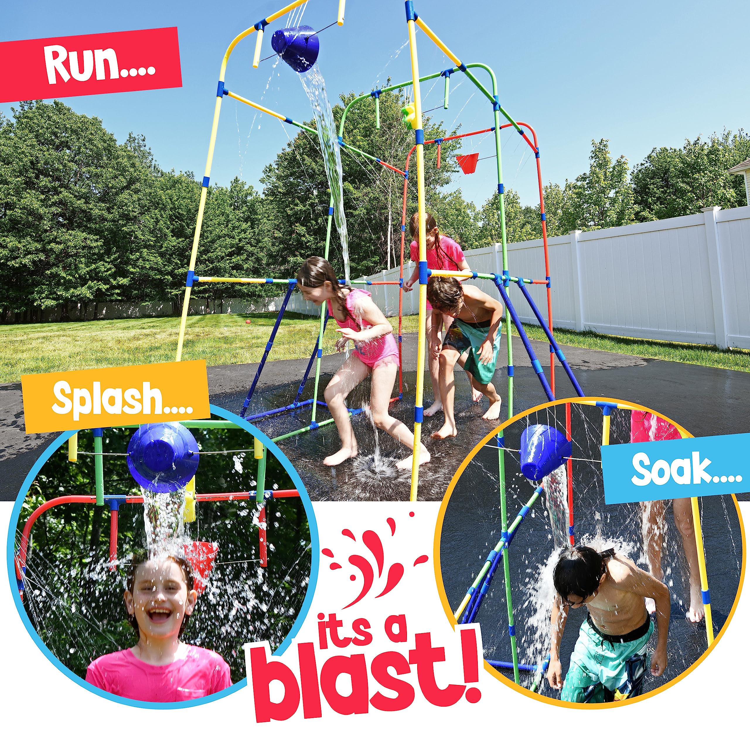 Puddle Splashers Water Flow Pipes guide continuous water action for backyard play.