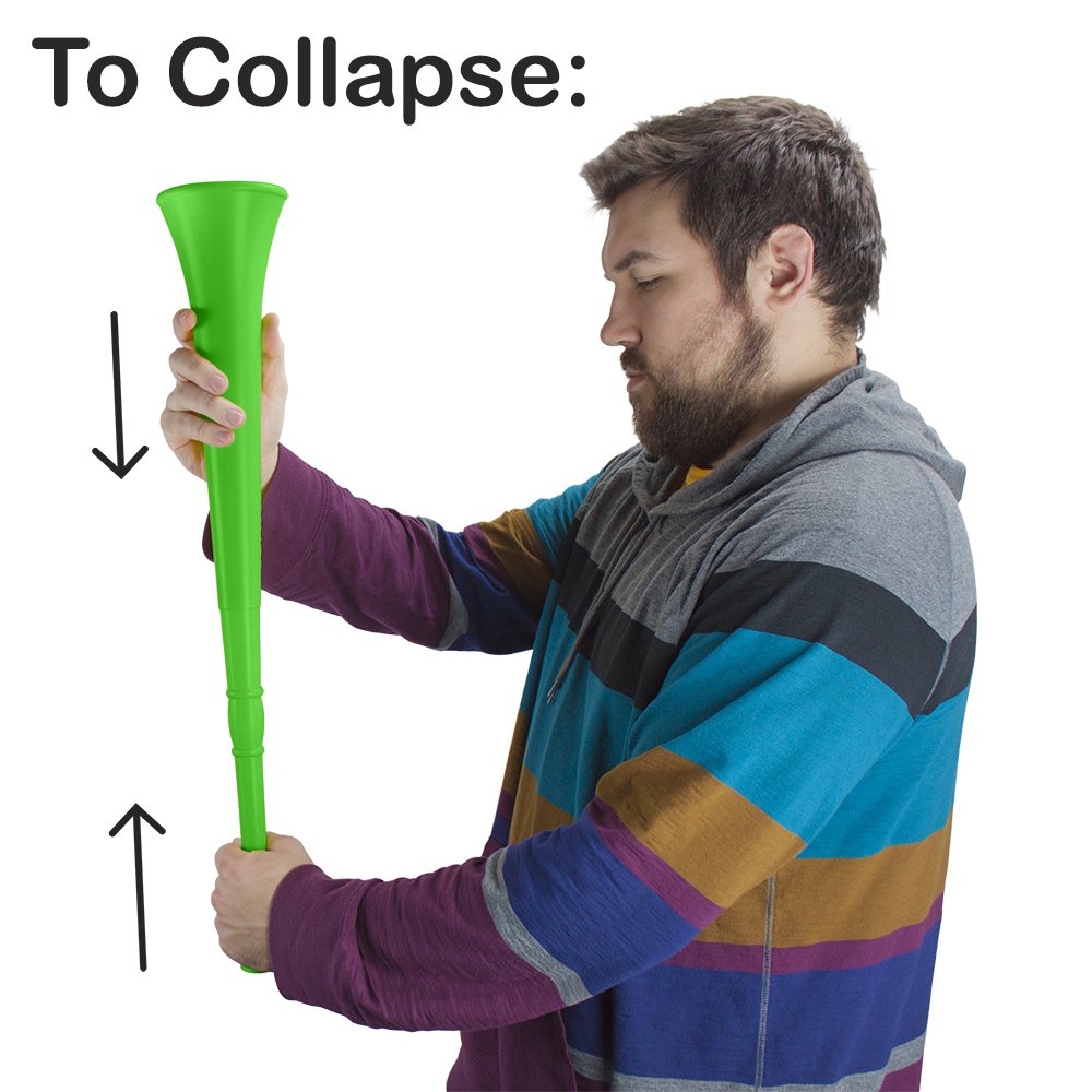 Pudgy Pedro's Vuvuzela produces attention-grabbing sound for celebrations.