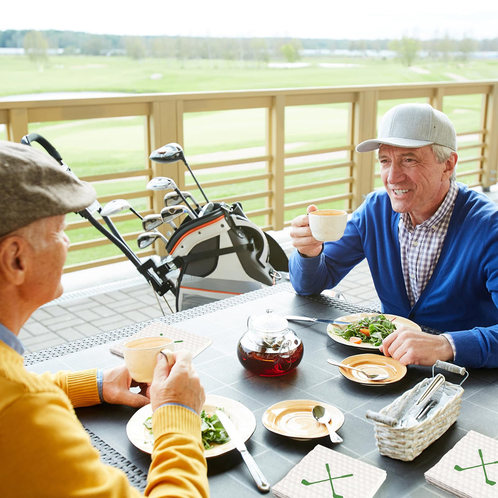 PUEVENYI golf-theme napkins suit tournaments, parties, and celebrations