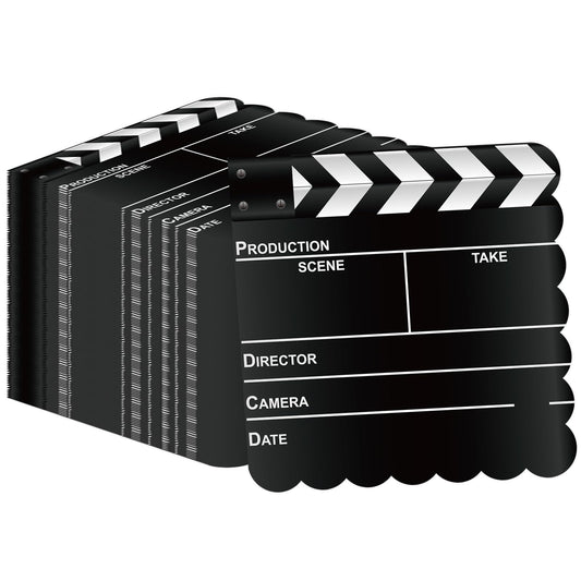 PUEVENYI Movie Night Napkins with scalloped edge for elegant table settings