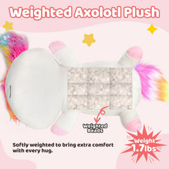 Puffpals weighted beads detail showing gentle pressure for comfort.