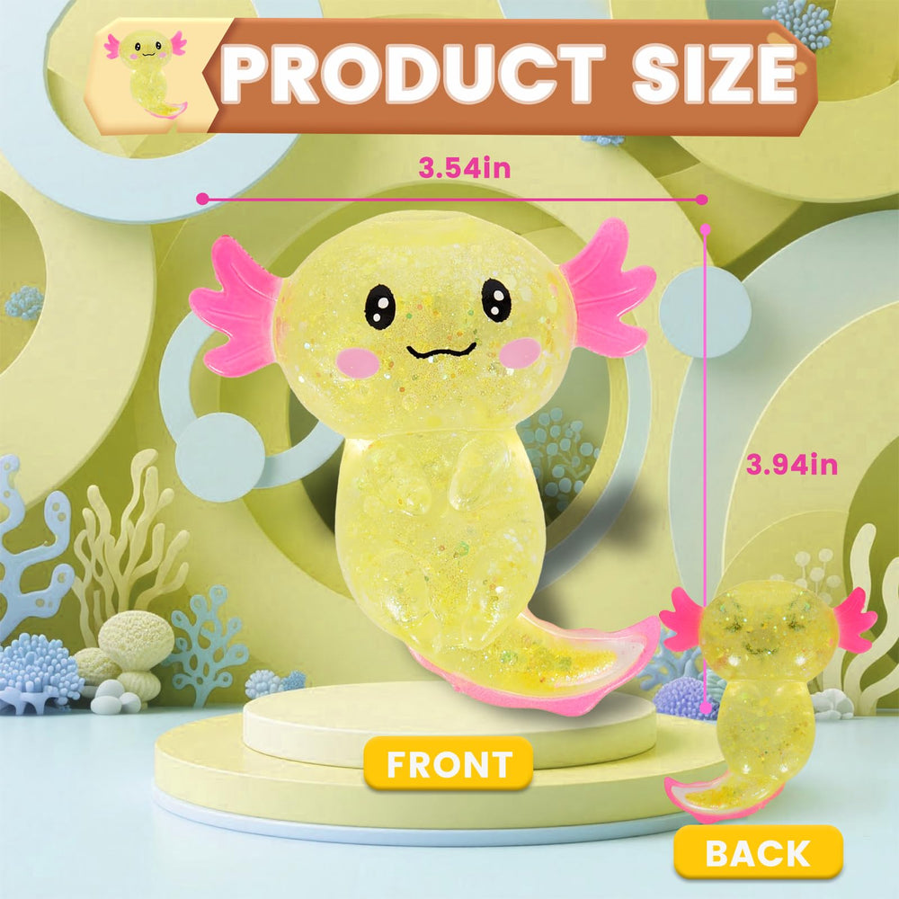 Puffwize Axolotl squishy is durable and easy to clean.