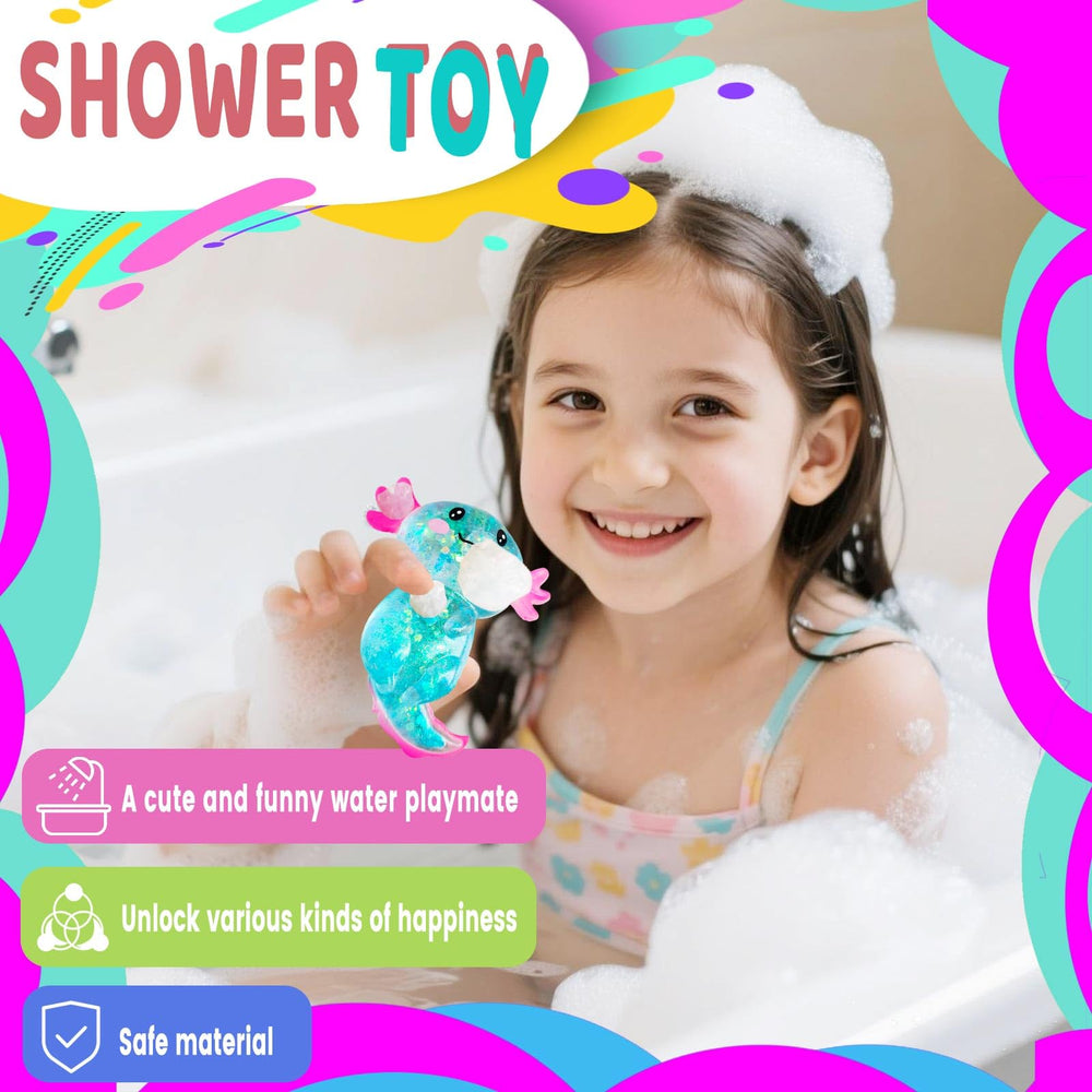 Puffwize Axolotl squishy toy packaging shows gift-ready design