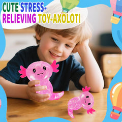 Puffwize Axolotl squishy toy durable TPR material for repeated squeezing