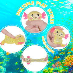 Puffwize Axolotl squishy toy with soft texture supports calm focus.