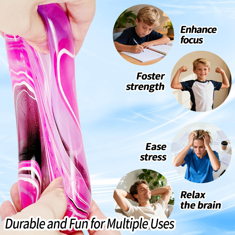 Puffwize durable squishy cube that holds shape after repeated squeezes