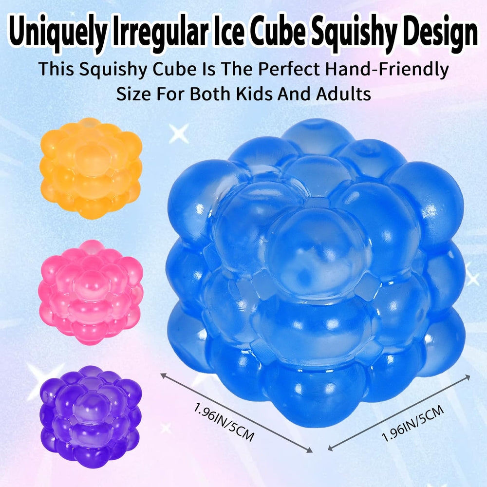 Puffwize irregular blocks stress cube in hand, demonstrating portable stress relief at home or work.