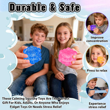 Puffwize irregular blocks stress cube multicolor, appealing for kids and adults.