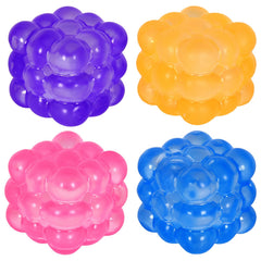 Puffwize irregular blocks stress cube side view, compact fidget for on-the-go anxiety relief.