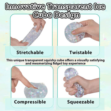 Puffwize sensory fidget cube, small size, for focus during tasks.