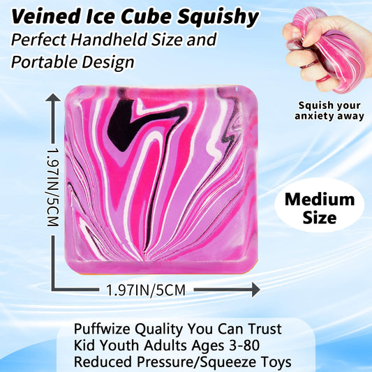 Puffwize pink stress cube ideal for daily tension relief and focus