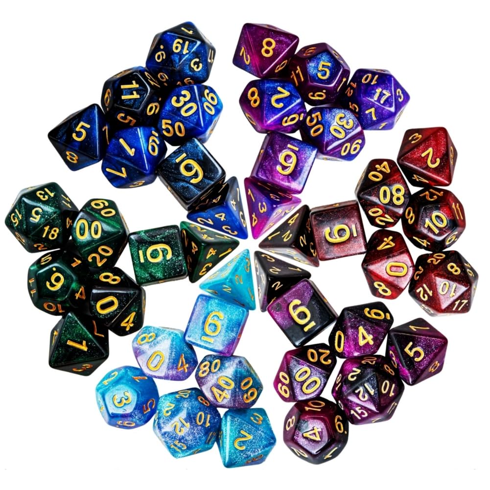 PUGED colorful drawstring bags for easy transport and order of dice.