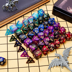 PUGED dice tray used on a gaming table for organized rolling.